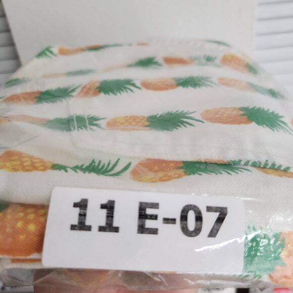 Pistola Skinny Jeans Size 26 Pineapple All Over Print Cropped Raw Fray Hem - Picture 14 of 14